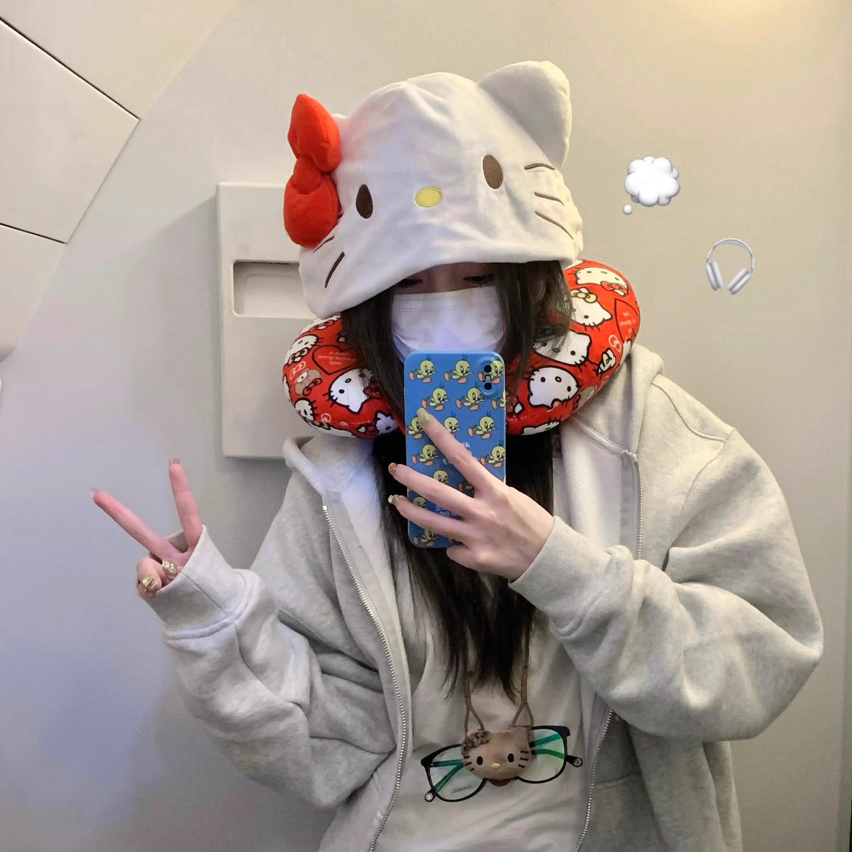 Travel Accessories Neck - Hello Kitty U Shaped Neck Pillow