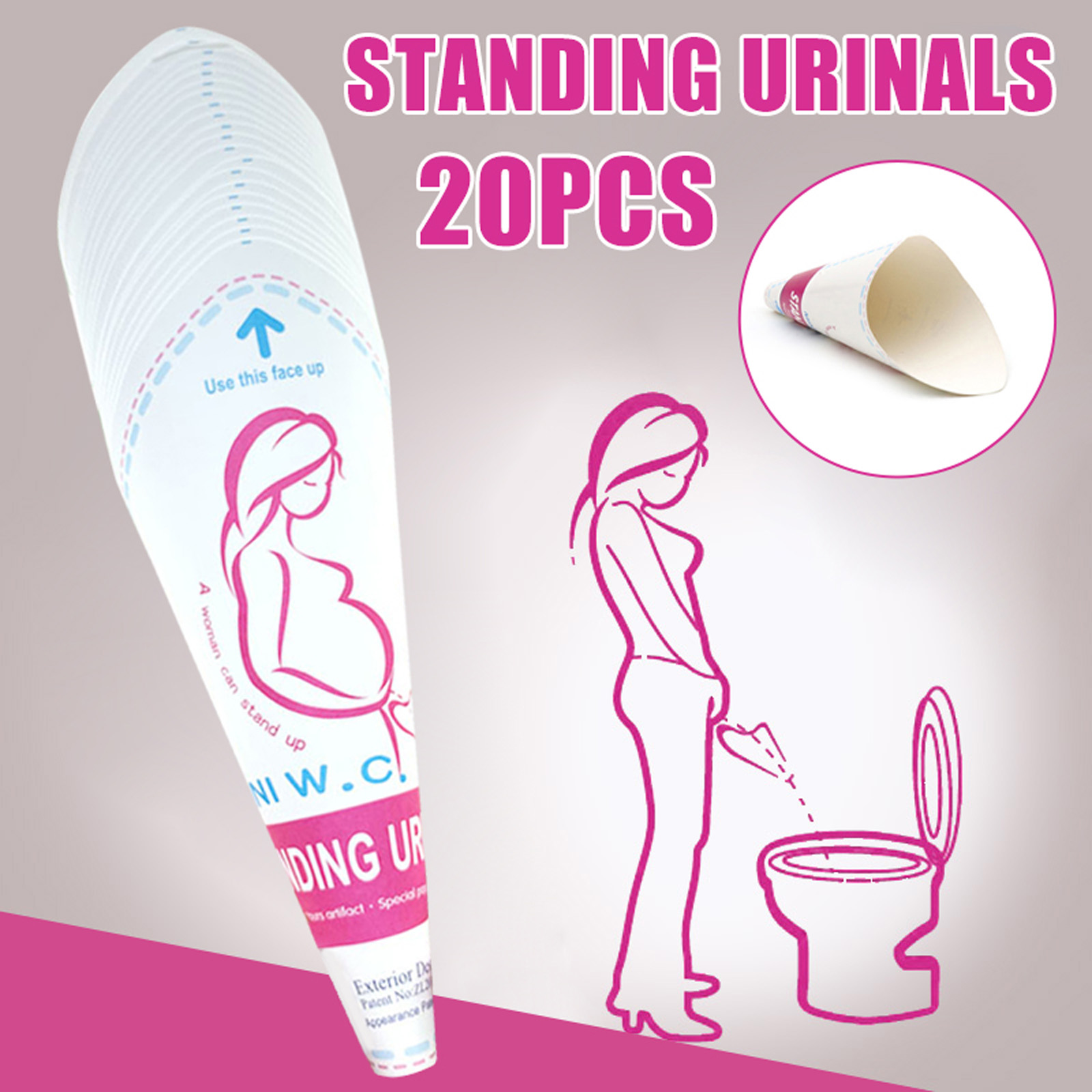 Travel Accessories Tech - Disposable Female Urinal Pee Funnel Allows
