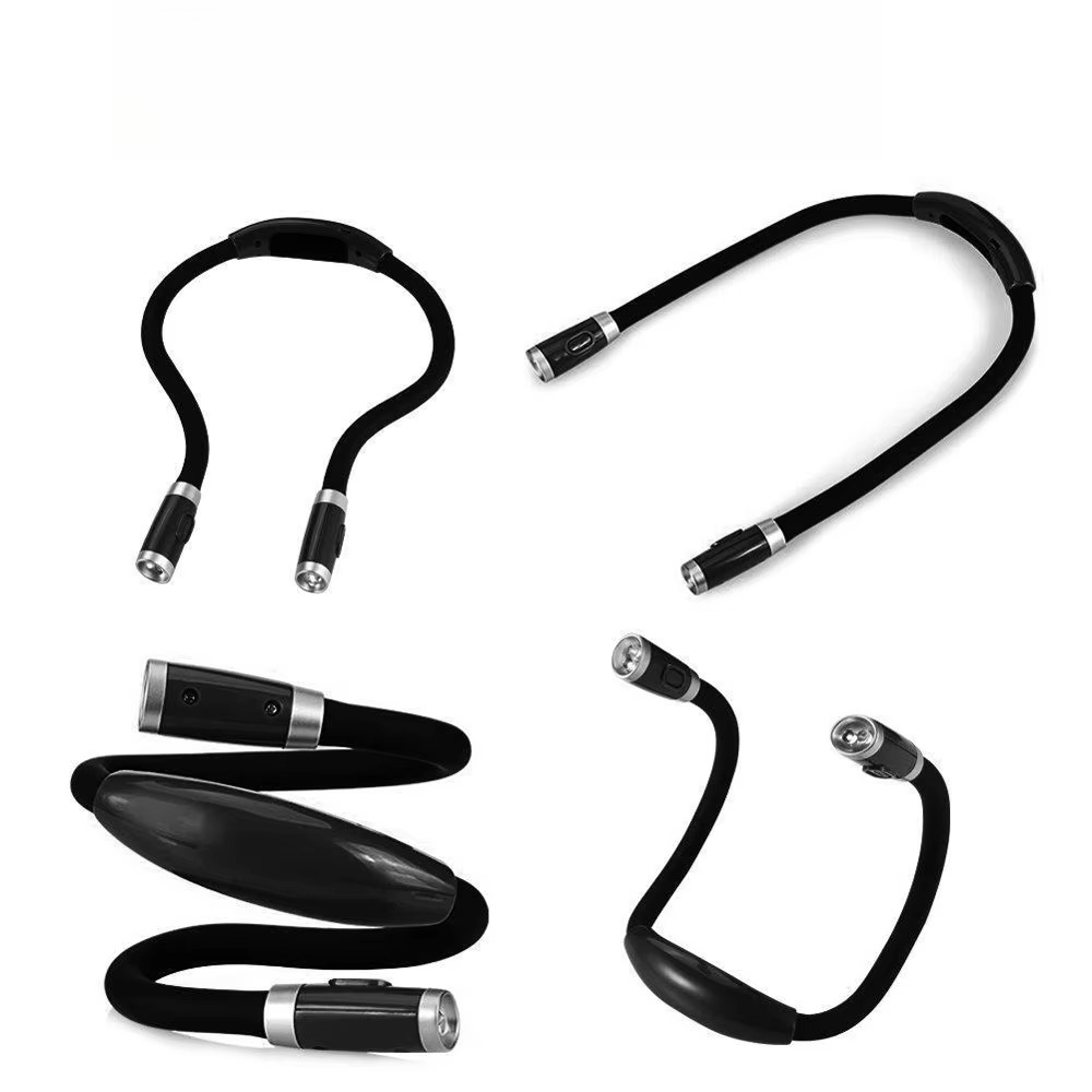 Book Light Flexible - Adjustable LED Reading Headlamp Flexible Neck