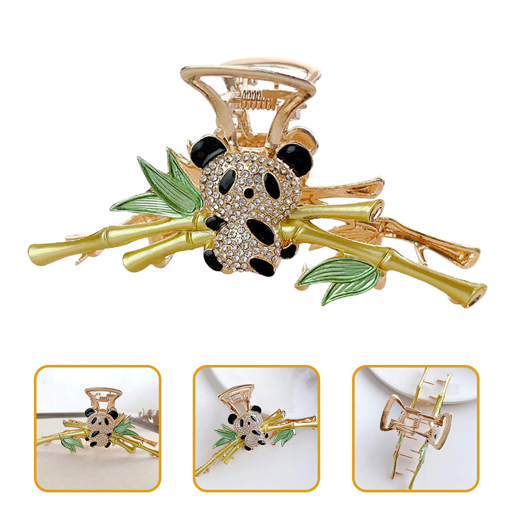 Travel Accessories Present - Panda Hair Claw Clip Women Alloy