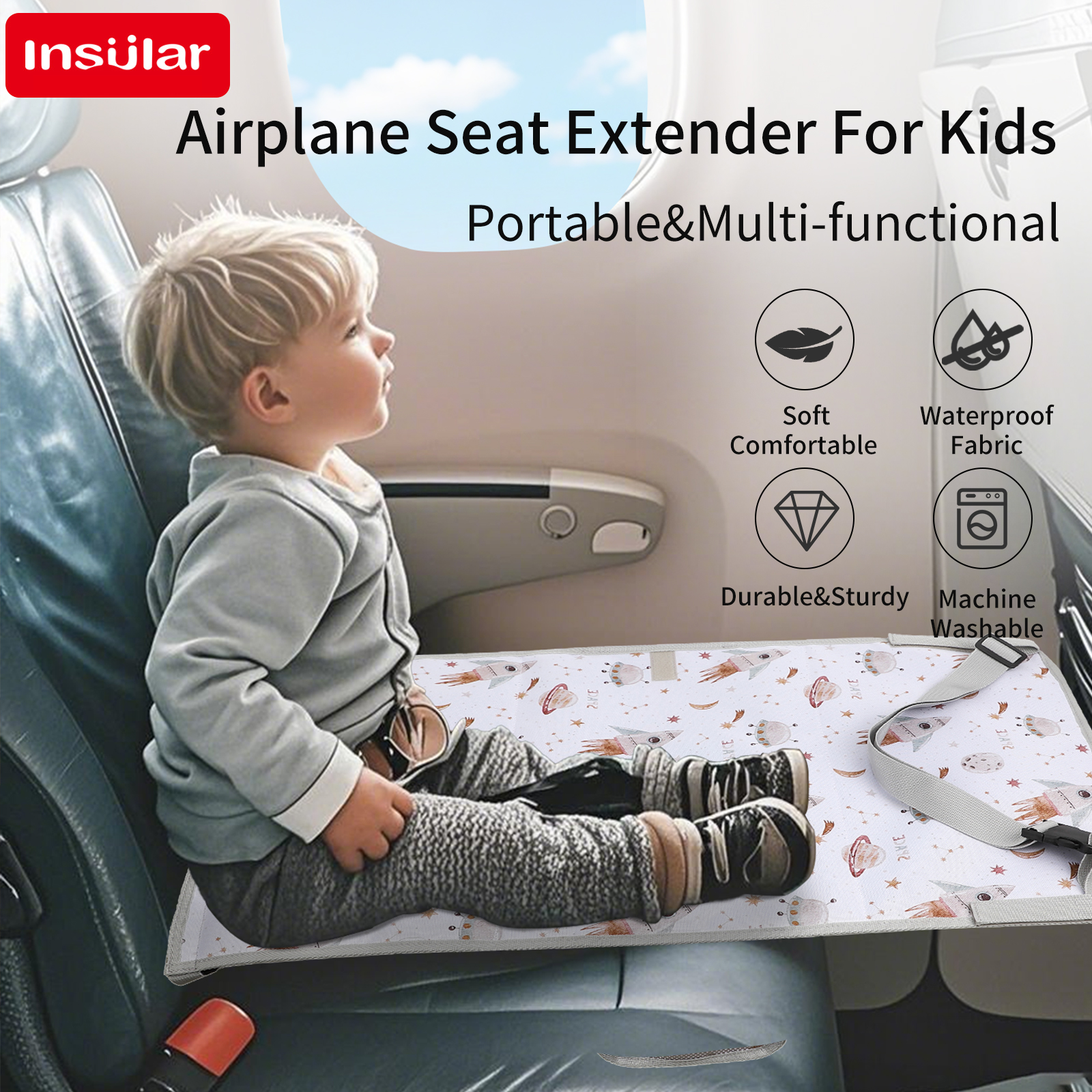 Travel Accessories Kids - INSULAR Kids Seat Support Extender Waterproof