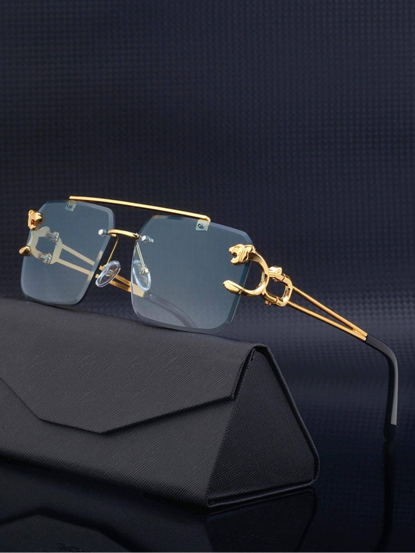 Travel Accessories For Men - 1pair Men Rimless Fashion Glasses Elegant