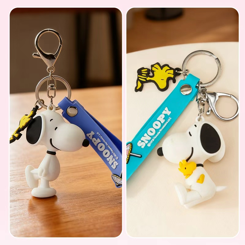Travel Accessories Kids - Snoopy Bag Charm Keychain 3D Cartoon