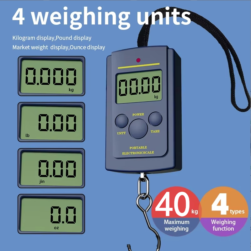 Travel Accessories Tech - 1PC Multifunctional Mini 40kg/10g Electronic Hanging