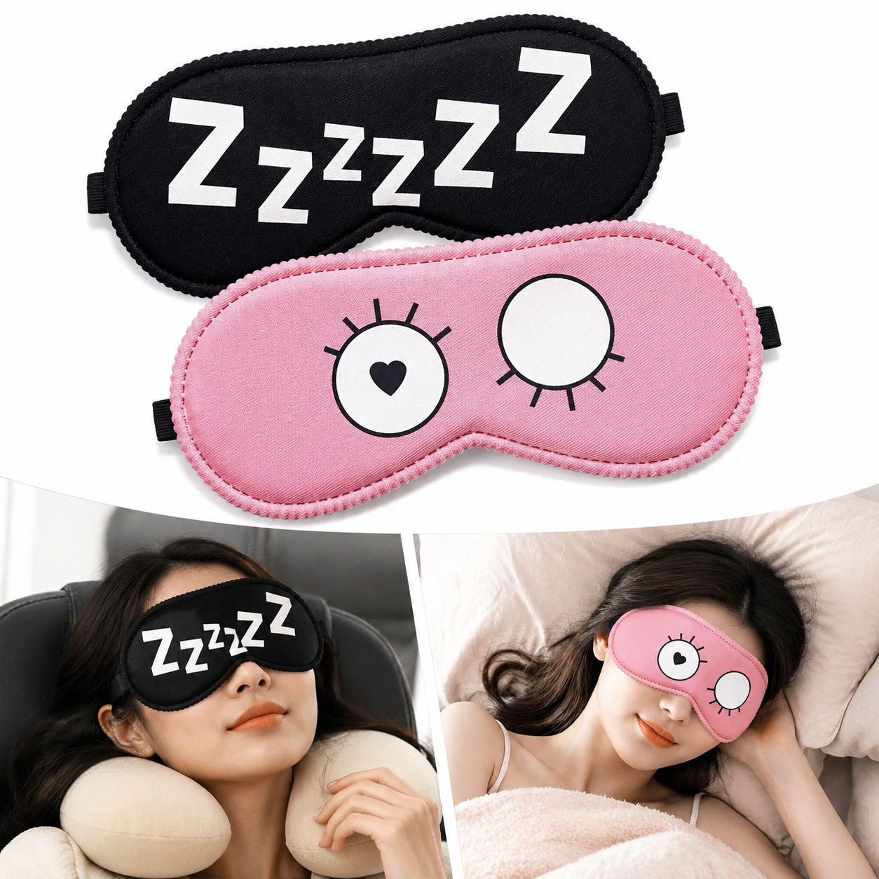 Travel Accessories Store - Cartoon Eye Mask. Students Wear and
