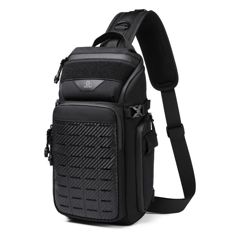 Travel Accessories For Men - OZUKO Multifunctional Men Sling Chest Bag