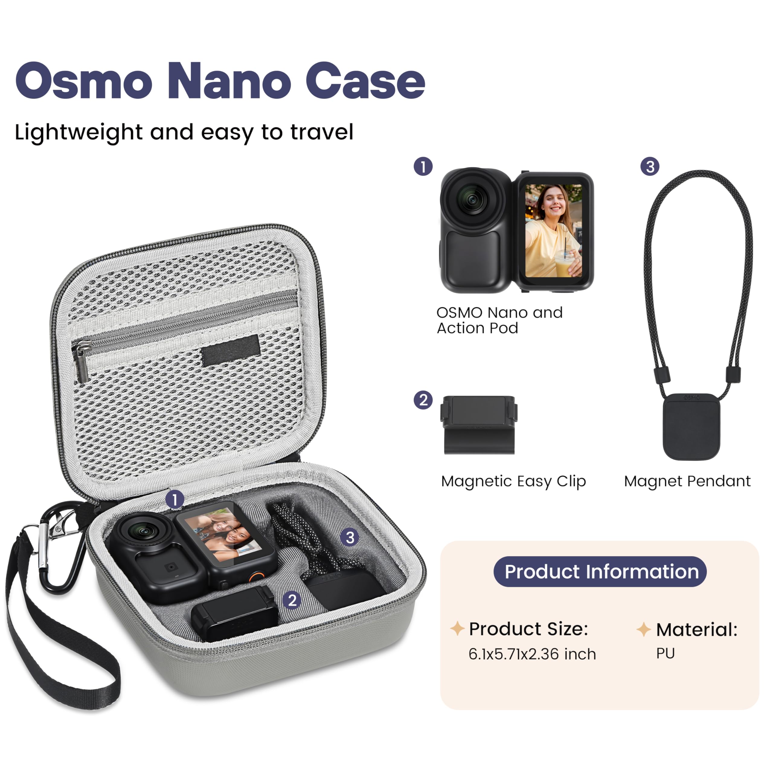 Osmo Nano Case, Protective Car - Travel Vlog Accessories incelemesi ve fiyatı