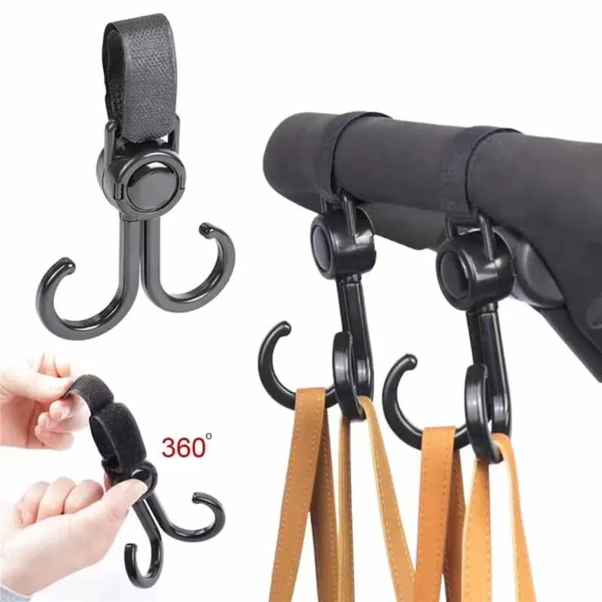 Rotatable Double Hooks Baby St - Travel Accessories Baby incelemesi ve fiyatı