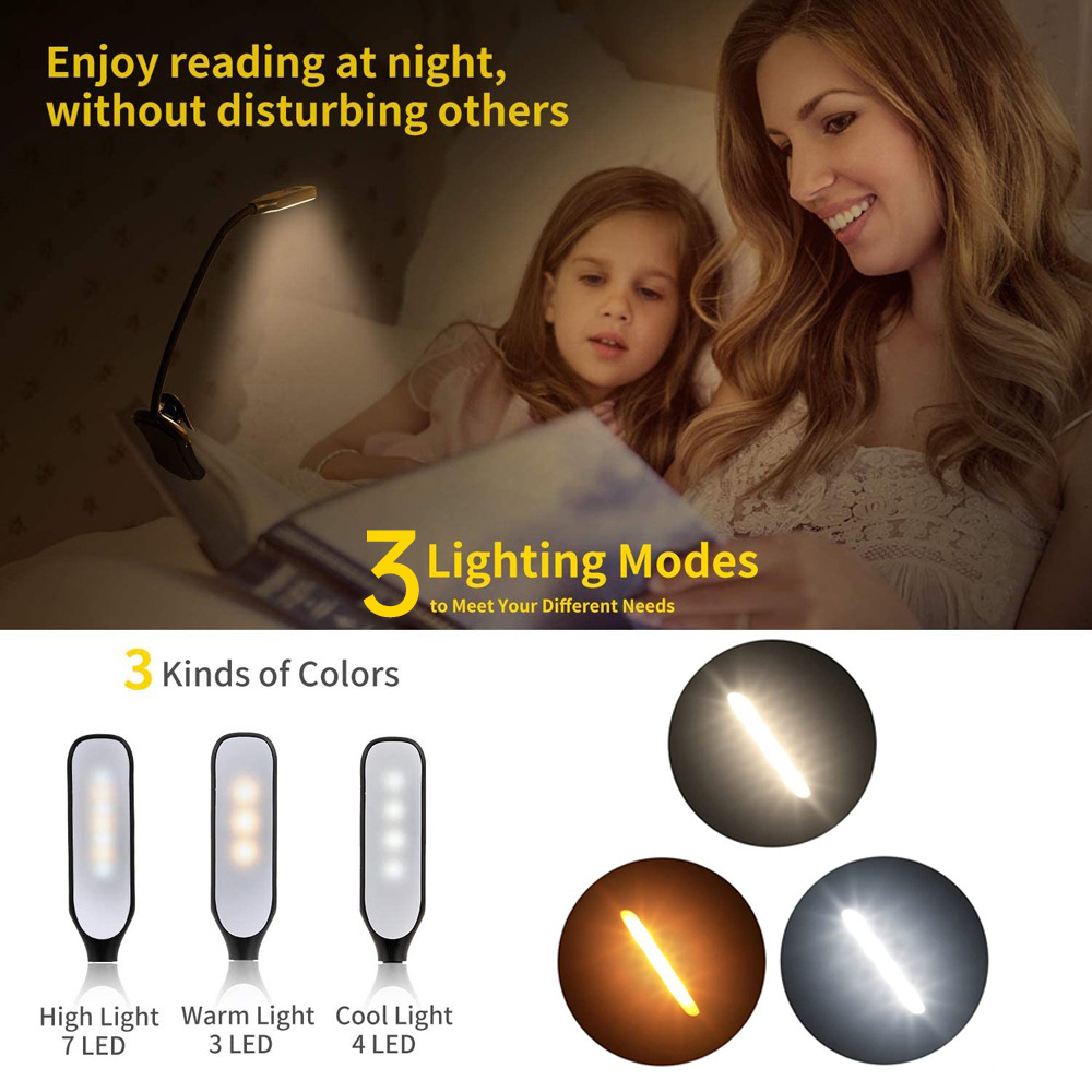 LED Book Light USB Rechargeabl - Book Light Flexible incelemesi ve fiyatı