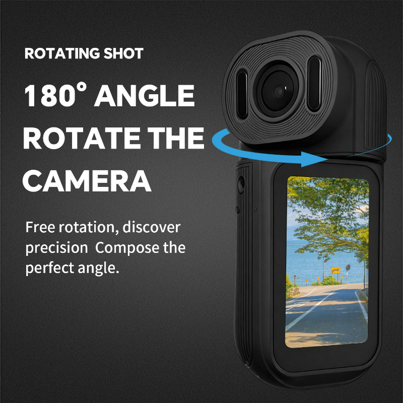 Mini Sports Camera with 180° R - Travel Vlog Accessories incelemesi ve fiyatı