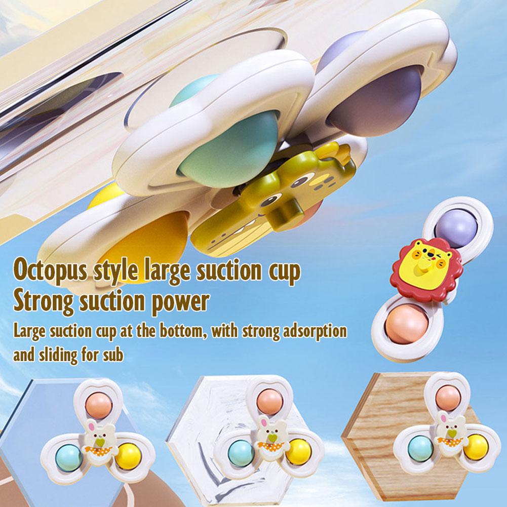 3PCS Suction Cup Rotating Toy  - Travel Accessories Baby incelemesi ve fiyatı