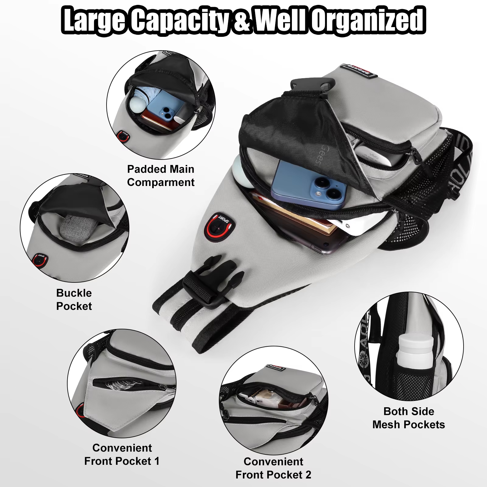 Oxford Chest Bag Men Women Cro - Travel Accessories For Men incelemesi ve fiyatı