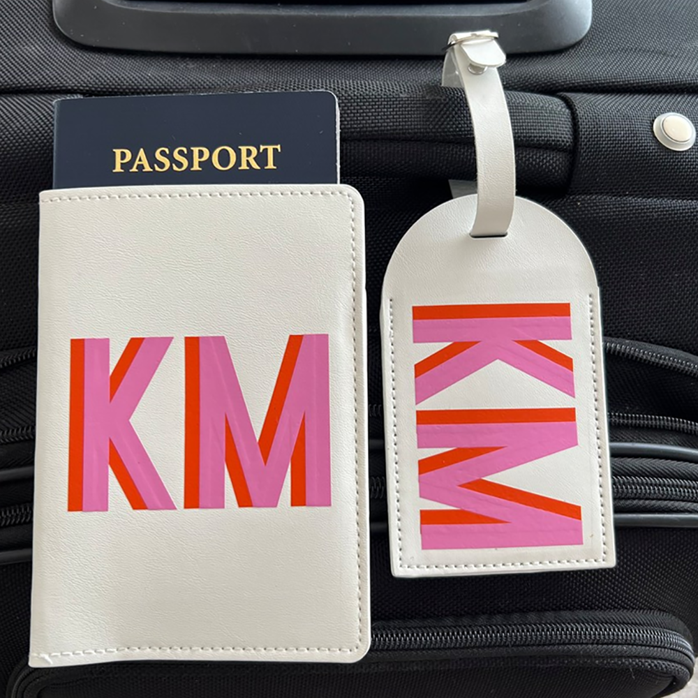 2pcs Custom Engraved Leather P - Travel Accessories Present incelemesi ve fiyatı
