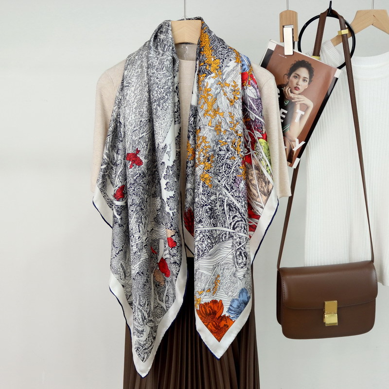 110CM Silk Scarf Luxury Hand R - Travel Accessories Neck incelemesi ve fiyatı