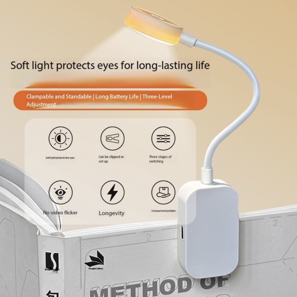 Folding Mini Clip Book Lamp US - Book Light Flexible incelemesi ve fiyatı