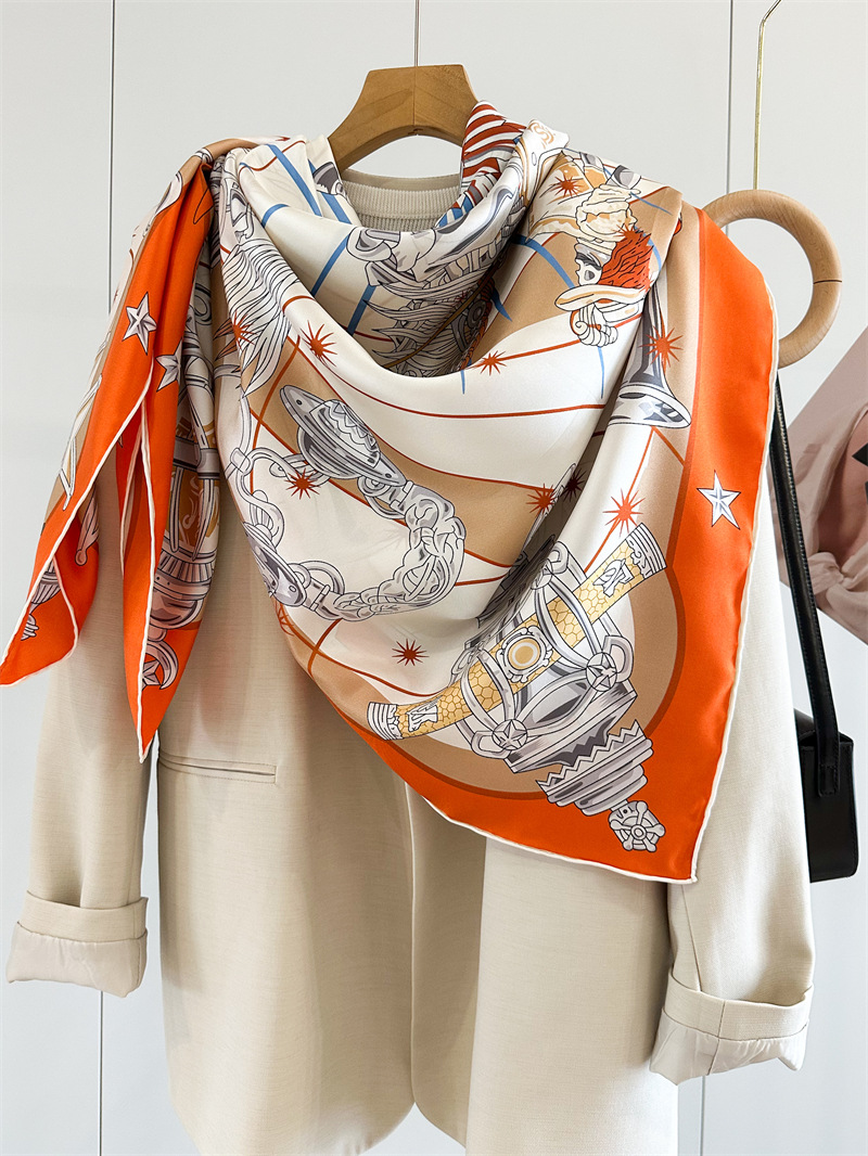 Luxury Brand Scarf Large Silk  - Travel Accessories Store incelemesi ve fiyatı