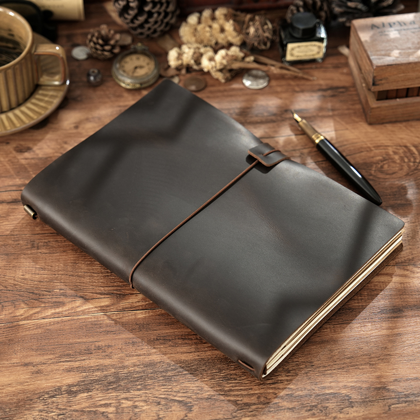 Handmade B5 Genuine Leather Tr - Travel Journal Accessories incelemesi ve fiyatı