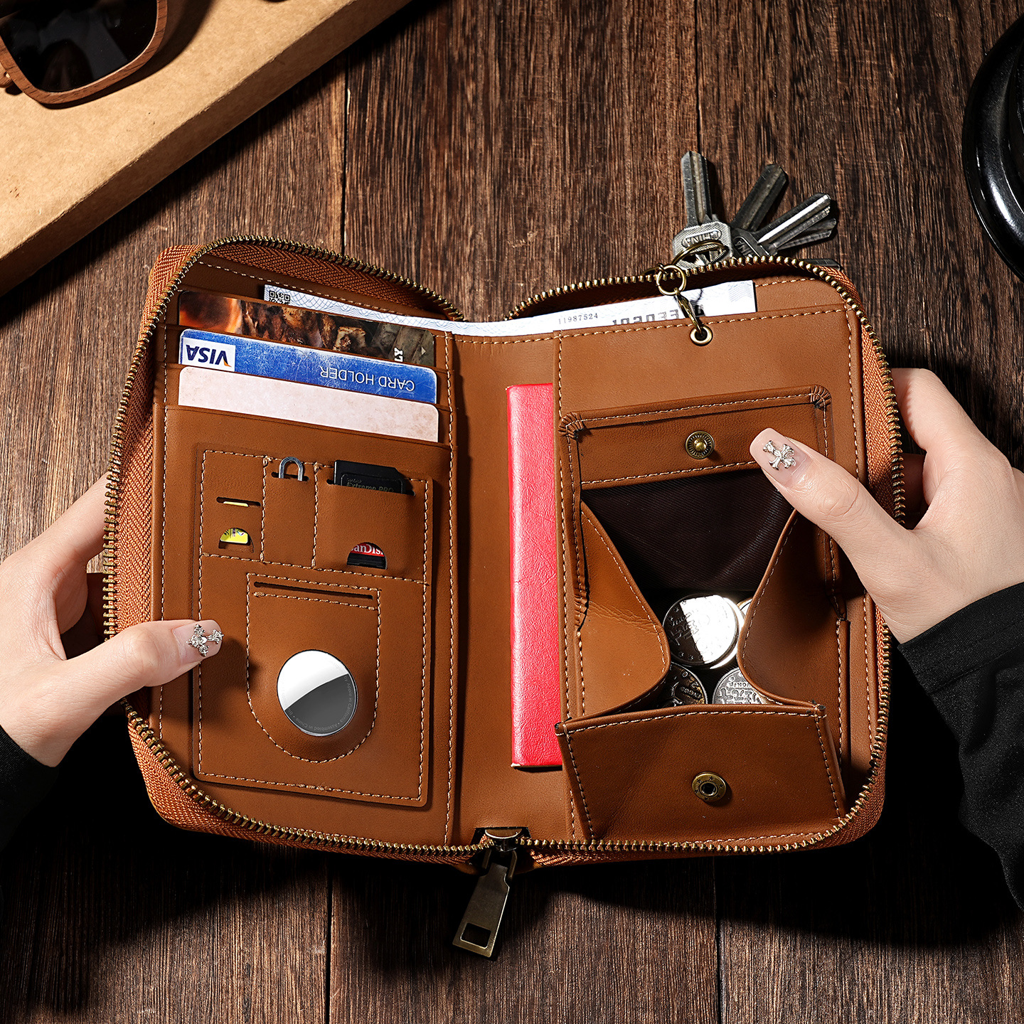 Men's Leather Passport Holders - Travel Accessories Neck incelemesi ve fiyatı