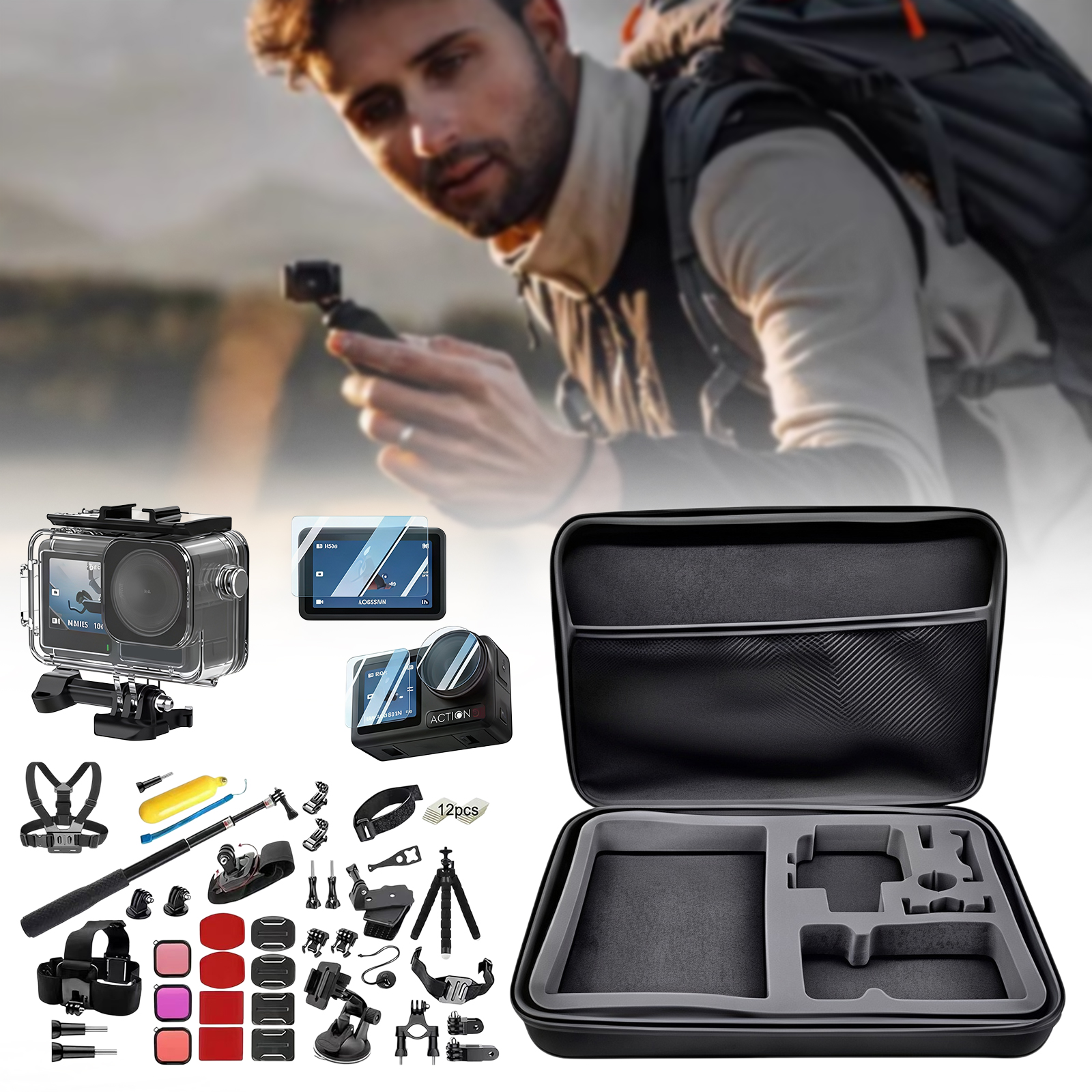 Action Camera Live Streaming K - Travel Vlog Accessories incelemesi ve fiyatı