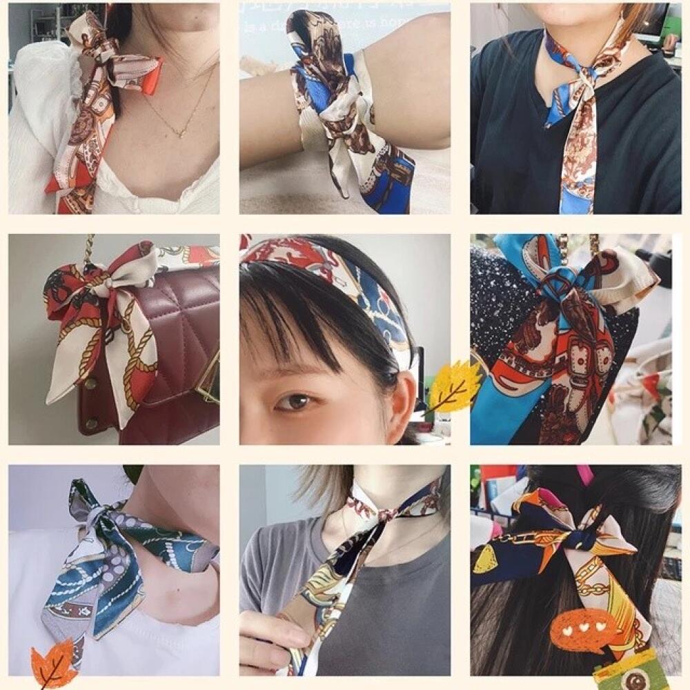 Korean Silk Scarf Soft Satin H - Travel Accessories Present incelemesi ve fiyatı