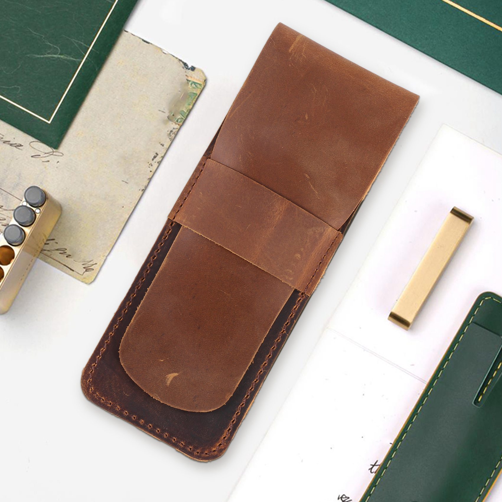 (WSFS) Handmade Leather Pencil - Travel Journal Accessories incelemesi ve fiyatı