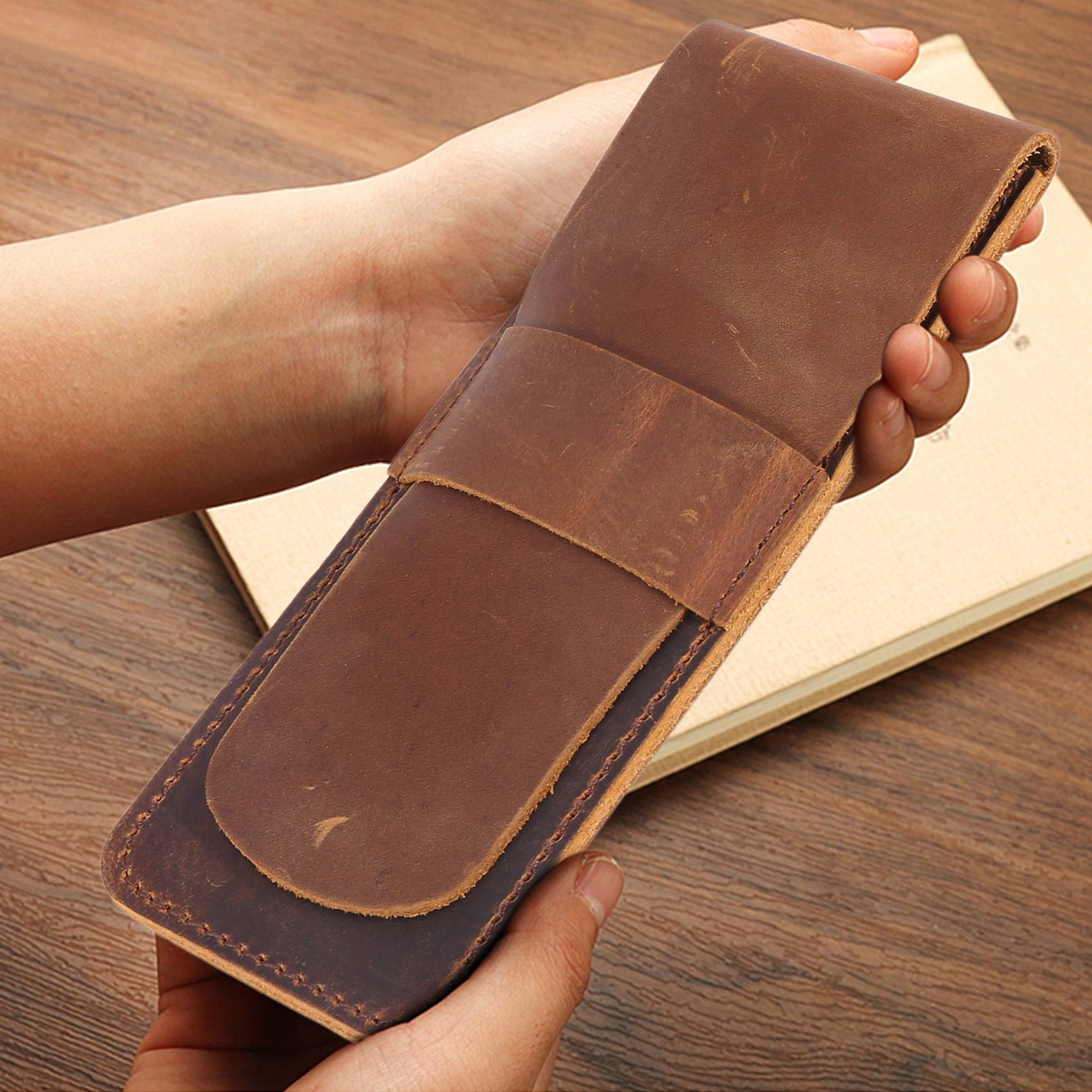 (WSFS) Handmade Leather Pencil - Travel Journal Accessories incelemesi ve fiyatı