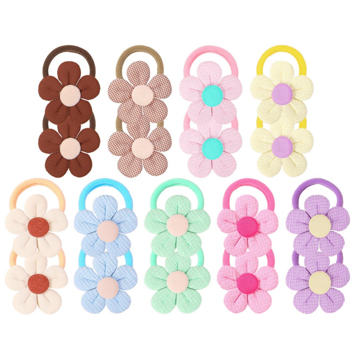 18pcs Sunflower Hair Ties Kids - Travel Accessories Kids incelemesi ve fiyatı