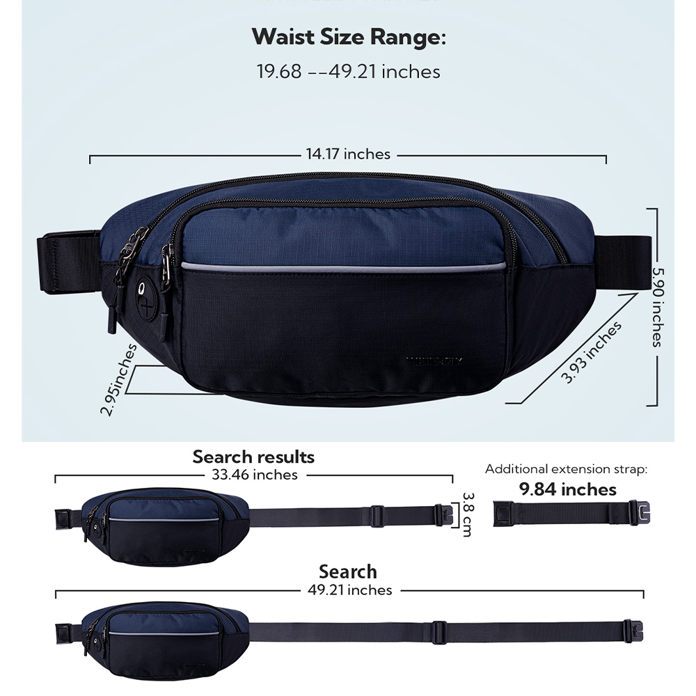 WATERFLY Fanny Pack Waist Bag  - Travel Accessories For Men incelemesi ve fiyatı