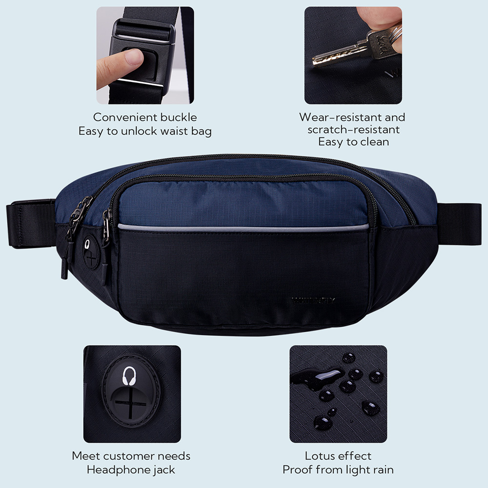 WATERFLY Fanny Pack Waist Bag  - Travel Accessories For Men incelemesi ve fiyatı