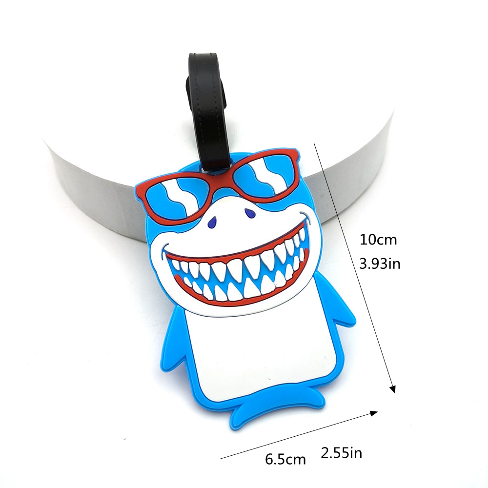 1PCS Cute Shark Luggage Tag Bo - Travel Accessories International incelemesi ve fiyatı