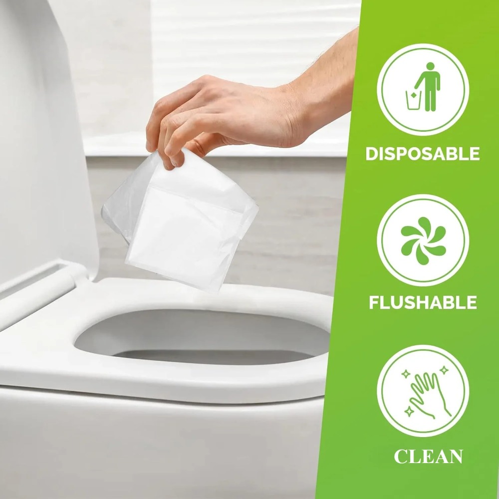 20/50Pcs Disposable Flushable  - Travel Accessories Store incelemesi ve fiyatı