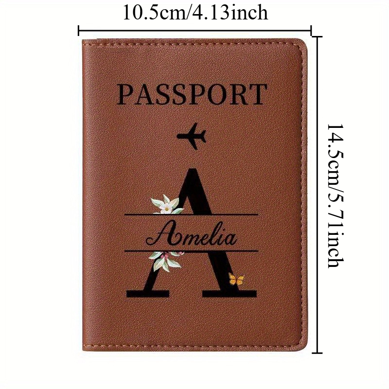 Personalized Brown Passport Ho - Travel Accessories Present incelemesi ve fiyatı