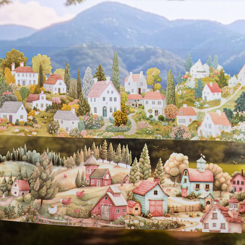 6 Rolls 6Cm×200Cm Village Them - Travel Journal Accessories incelemesi ve fiyatı