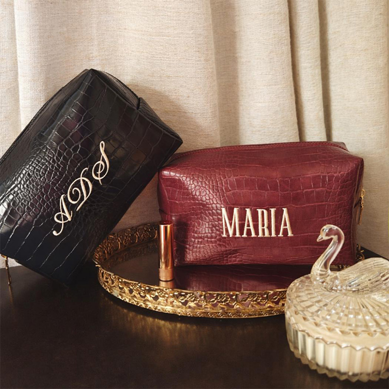 Embroidered Croc Makeup Bag Pe - Travel Accessories Present incelemesi ve fiyatı
