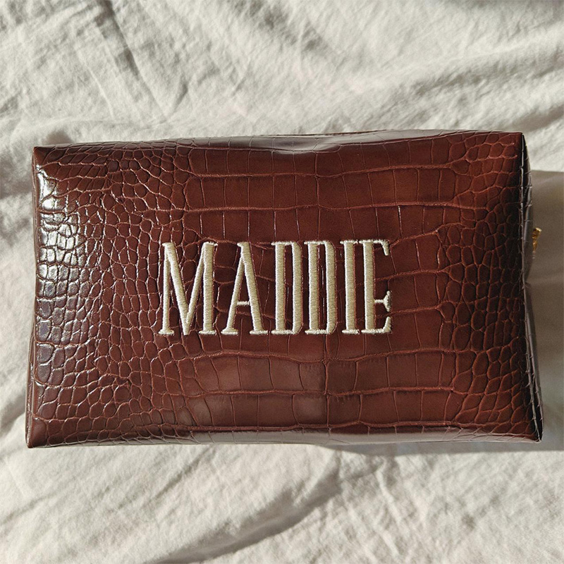 Embroidered Croc Makeup Bag Pe - Travel Accessories Present incelemesi ve fiyatı