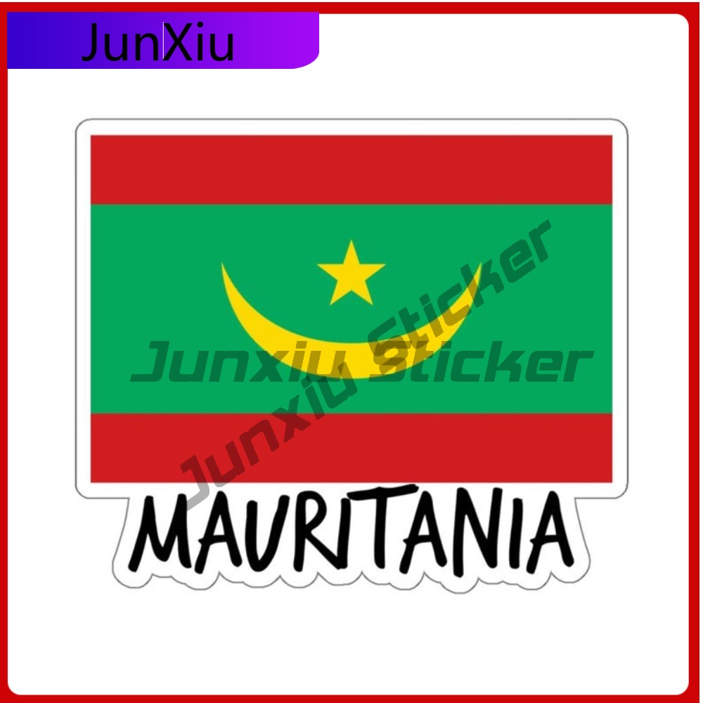 Mauritania Flag Travel Sticker - Travel Accessories For Car incelemesi ve fiyatı