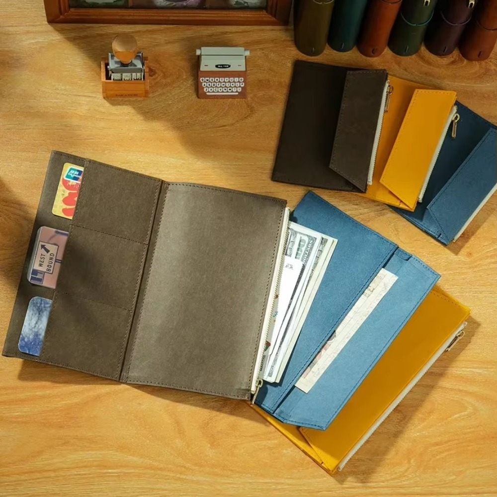 New Kraft Paper Zippered Pouch - Travel Journal Accessories incelemesi ve fiyatı
