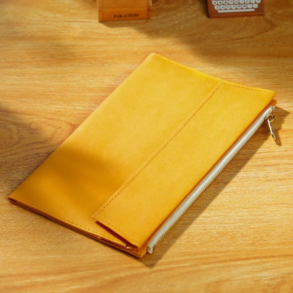 New Kraft Paper Zippered Pouch - Travel Journal Accessories incelemesi ve fiyatı