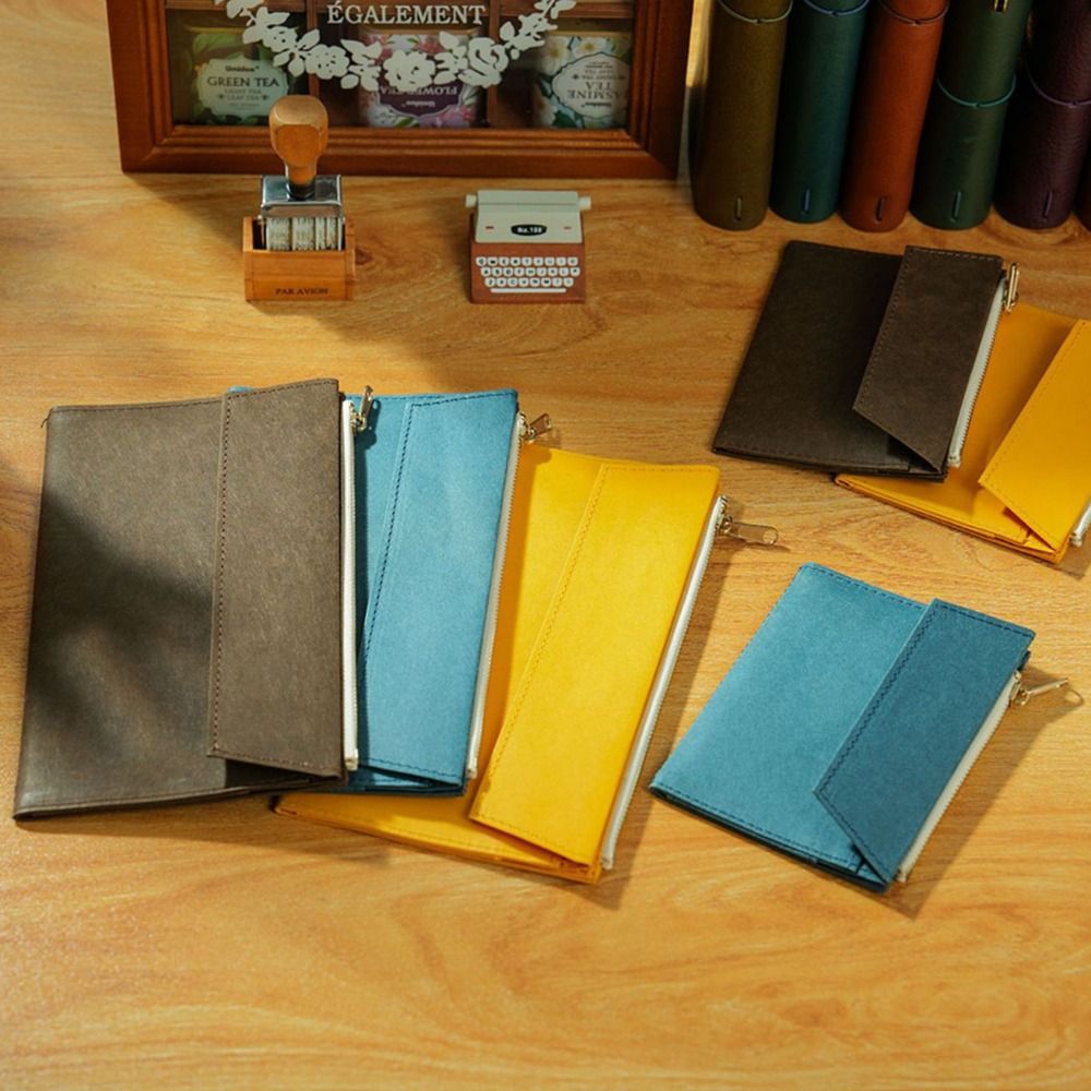 New Kraft Paper Zippered Pouch - Travel Journal Accessories incelemesi ve fiyatı